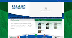 Desktop Screenshot of islandtimberlands.com