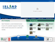 Tablet Screenshot of islandtimberlands.com